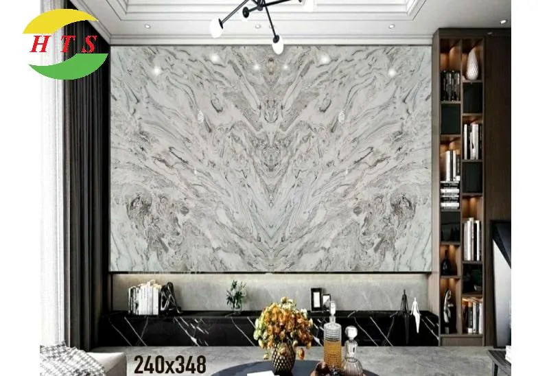 tranh đá marble màu xám lông